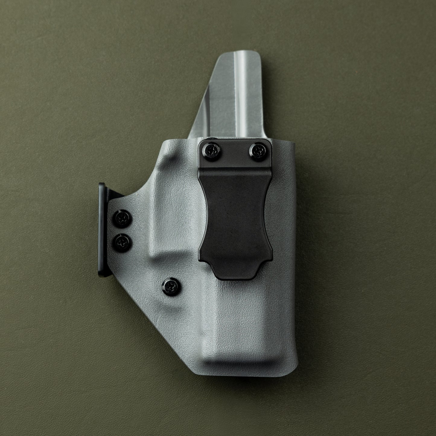 AIWB Kydex Holster, Grey, Front View
