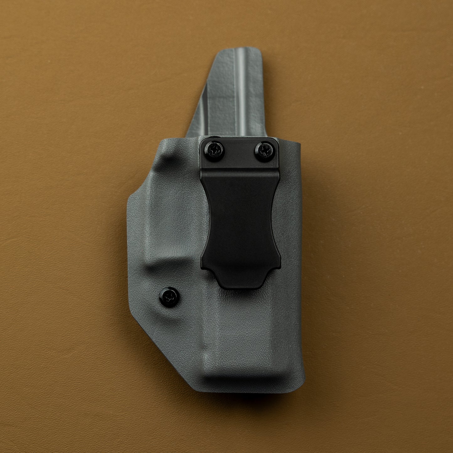 IWB Kydex Holster, Grey, Front View