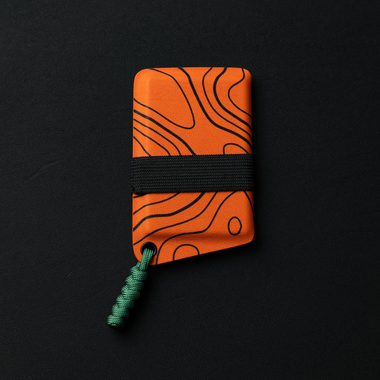 Kydex Wallet, Back View, Orange Infused