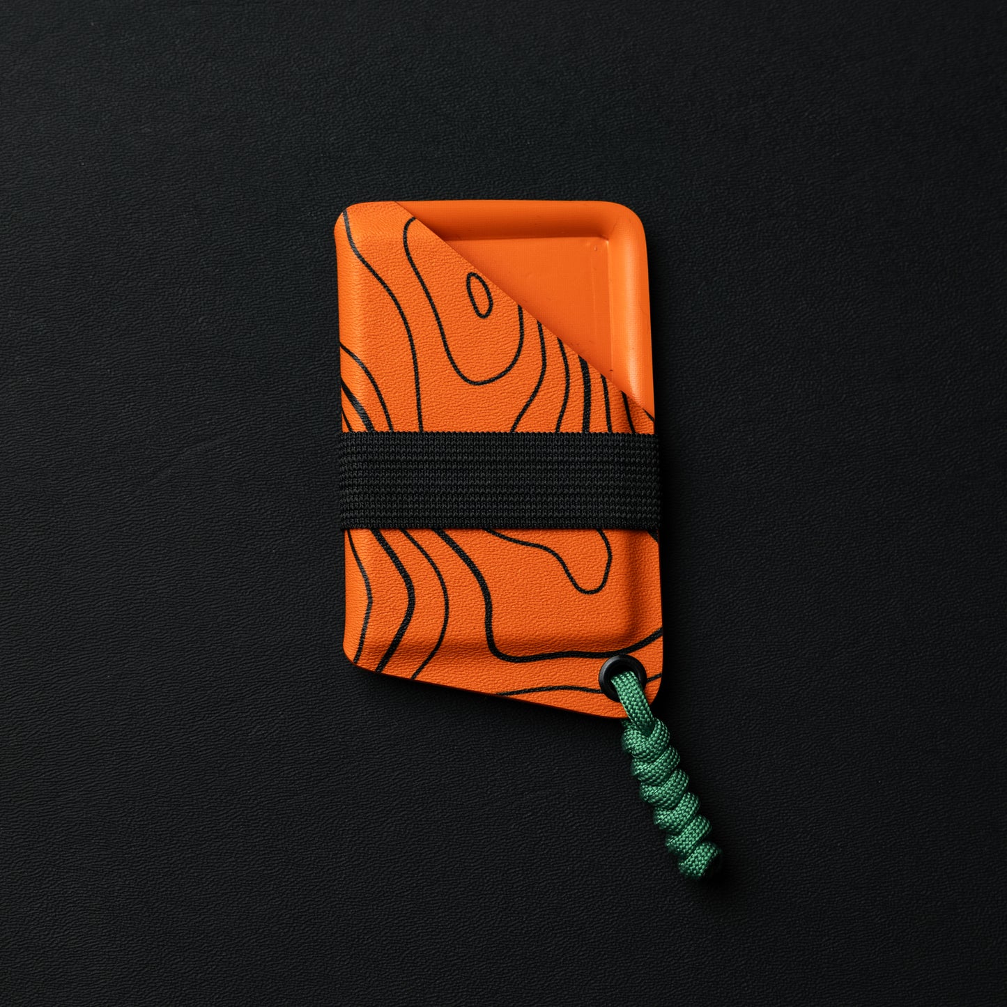 Kydex Wallet, Front View, Orange Infused