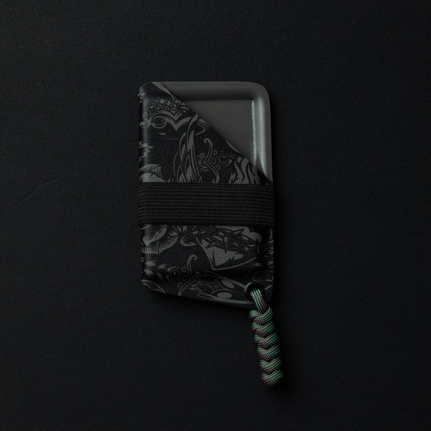 Kydex Wallet, Front View, Grey Infused