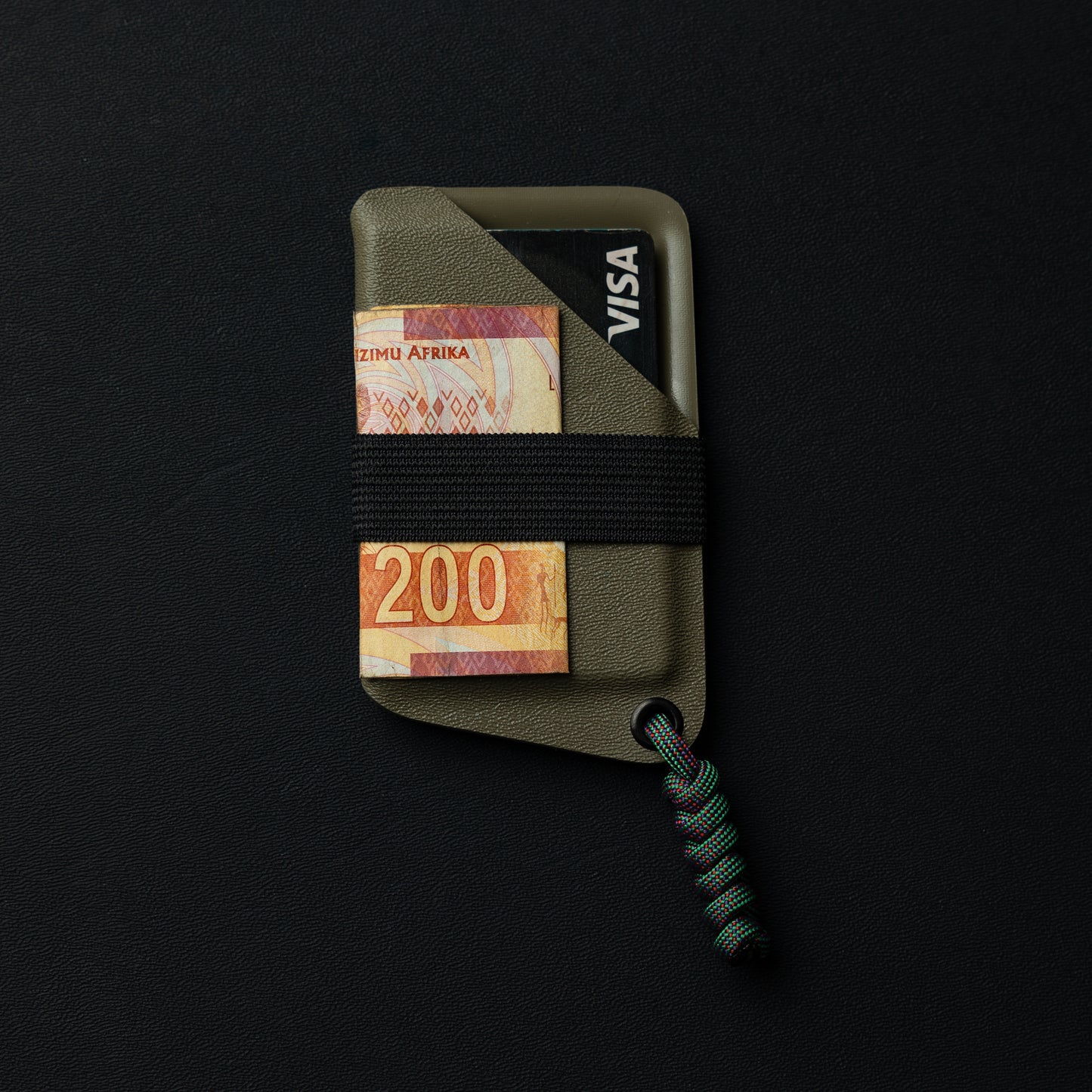 Kydex Wallet, Front View, Example, FDE